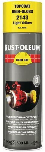 RUST-OLEUM Peinture de finition aérosol hard hat jaune 500 ml