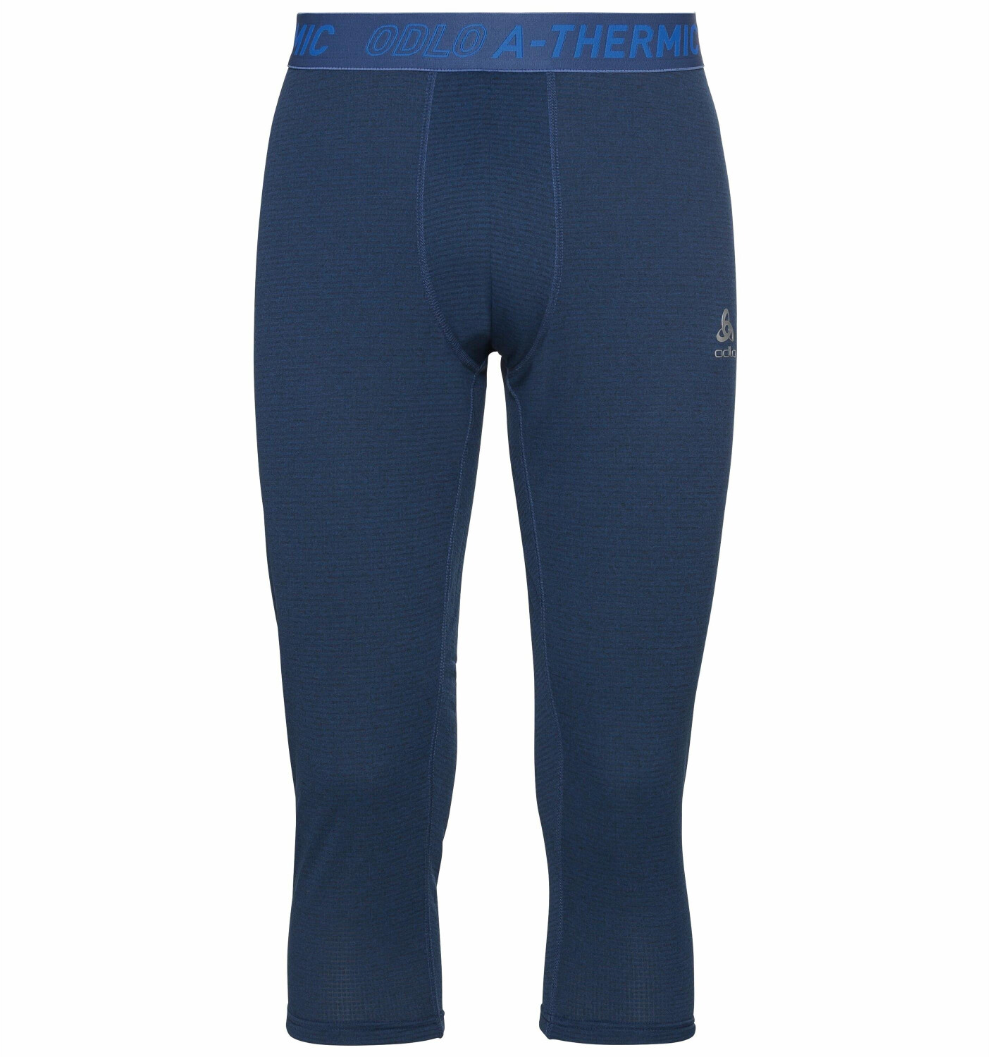 Odlo Men's Active Thermic 3/4 Baselayer Bottoms estate blue melange