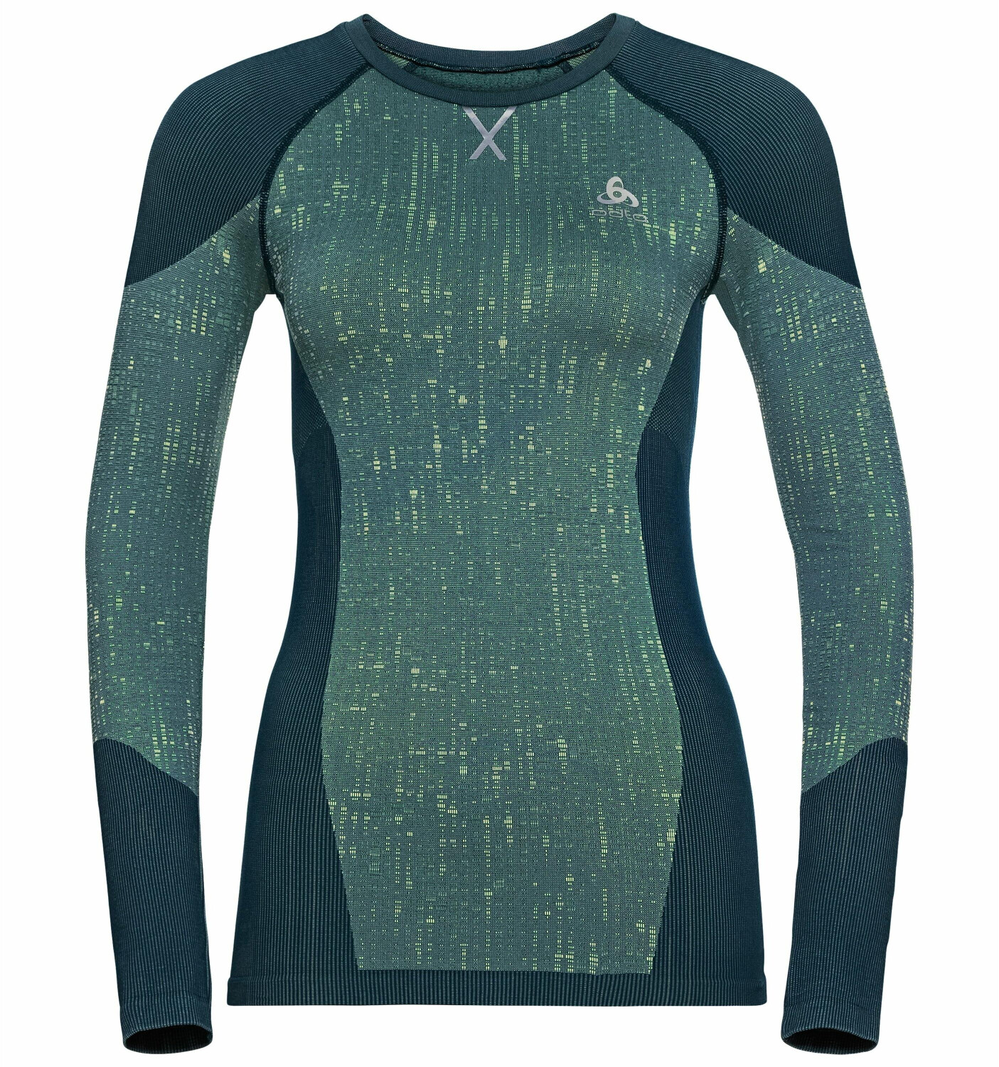 Odlo Women's BL Bottom Long Natural Performance PW 15 Dark Grey Melange Pale Mauve Odlo - View #9