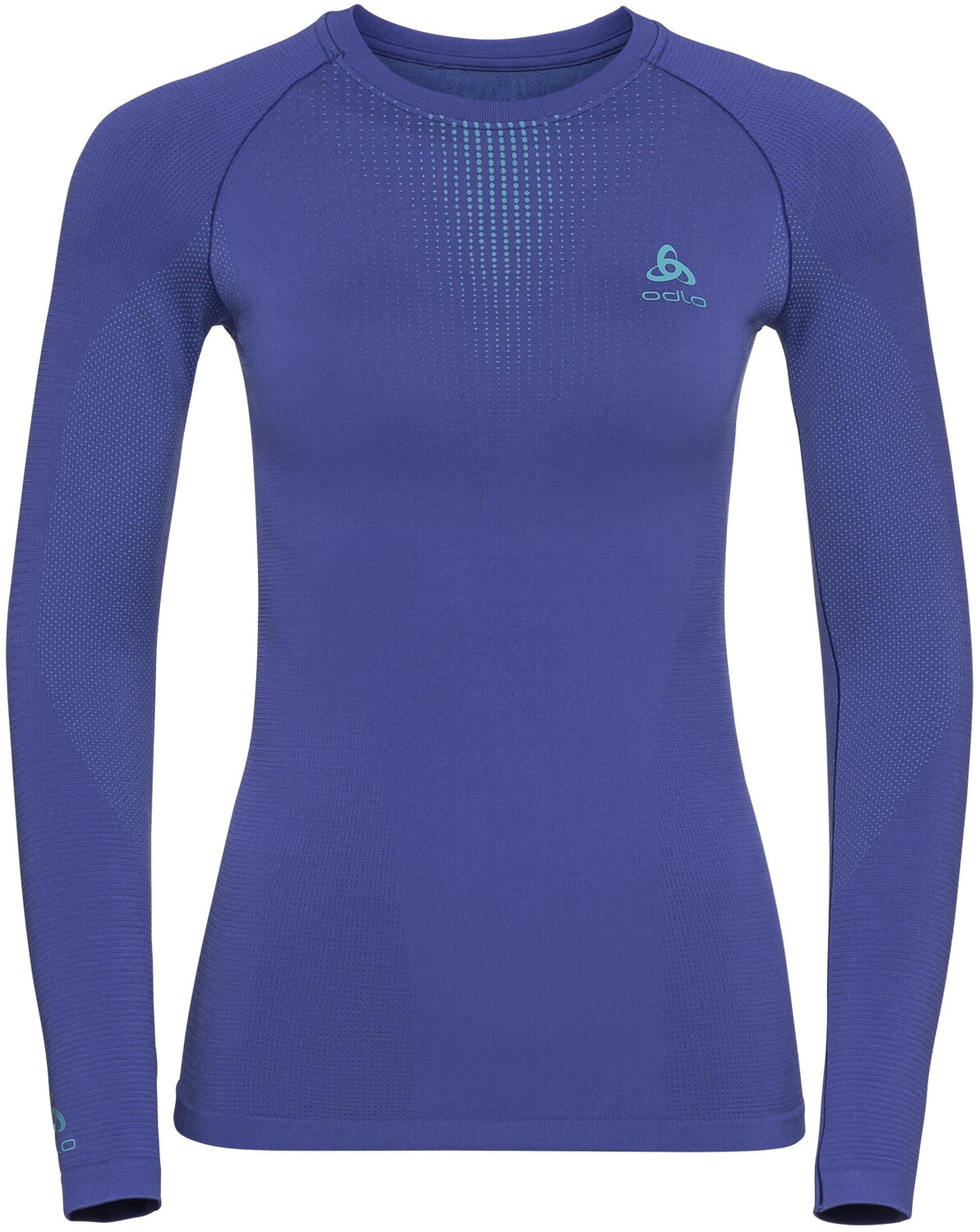 Odlo Women's Performance Warm Long-Sleeve Baselayer Top clematis blue/niagara