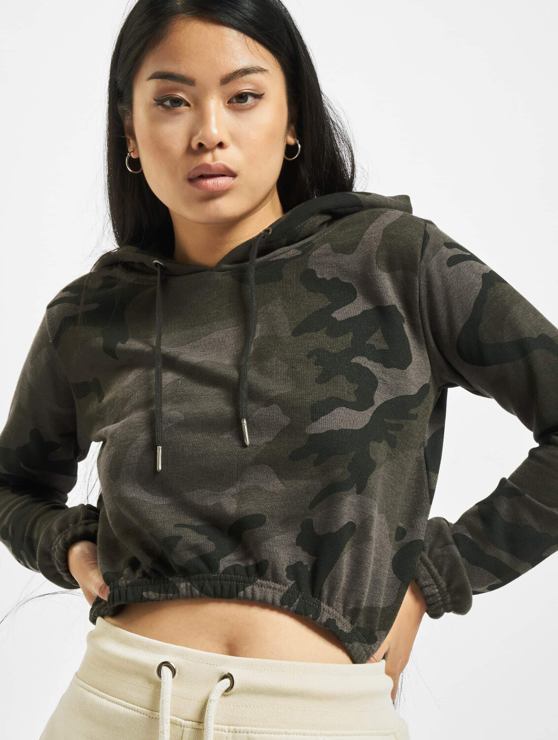 Urban Classics Hoody Camo Cropped  camouflage (TB1636DRKCAM)