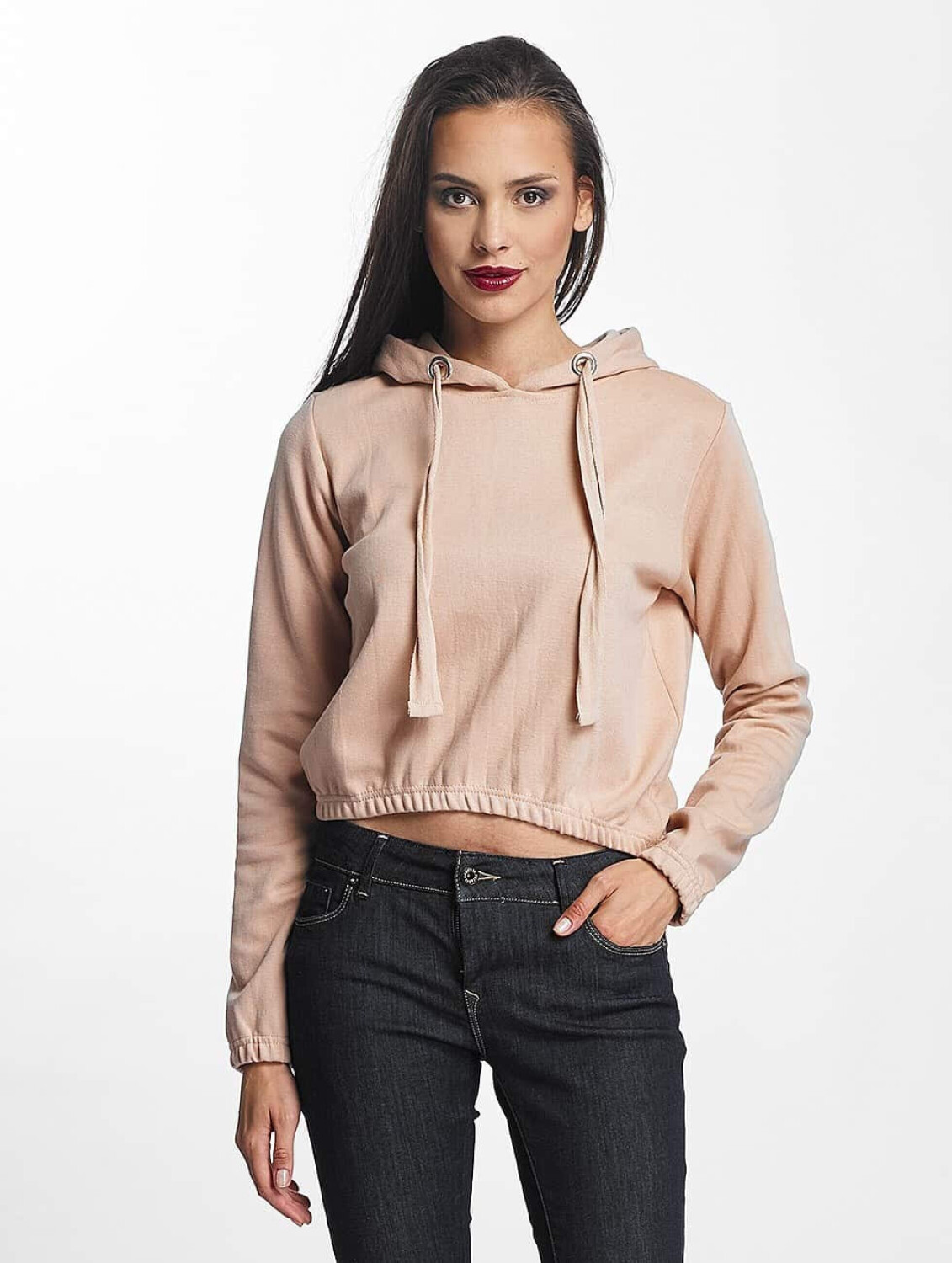 Urban Classics Hoody Interlock Short  pink (TB1717LGTROS)