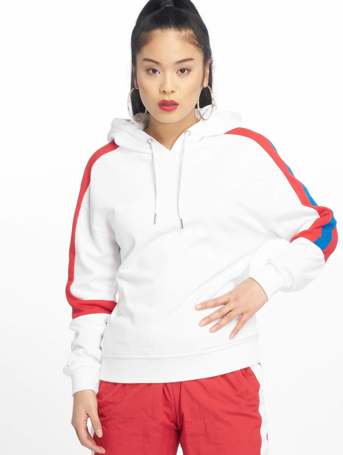 Urban Classics Hoody Panel Terry white (TB2620WHTFIBRBL)