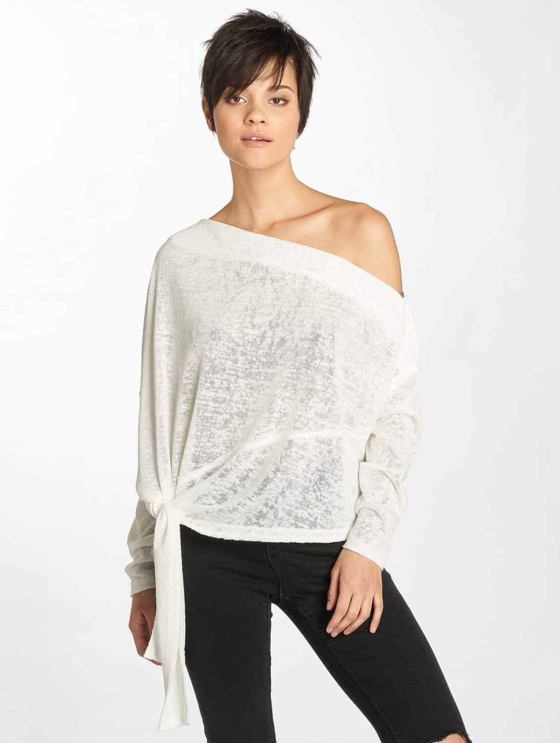 Urban Classics Pullover Asymmetric white (TB1956)