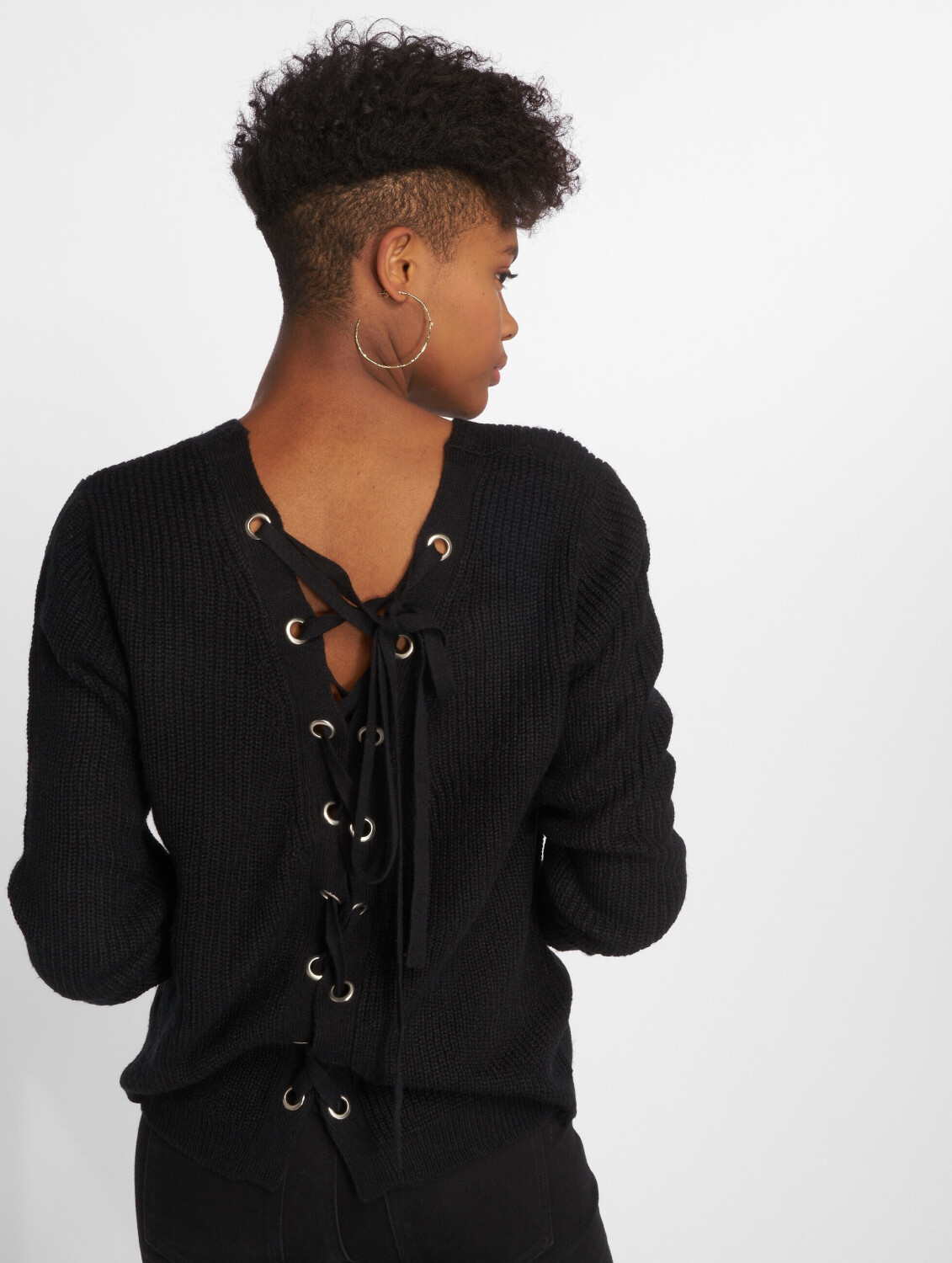 Urban Classics Pullover Back Lace Up black (TB2356BLK)