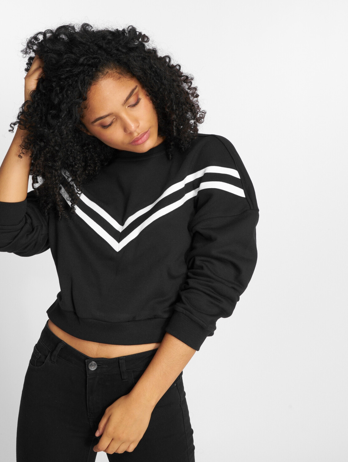 Urban Classics Pullover Inset black (TB2341BLK)