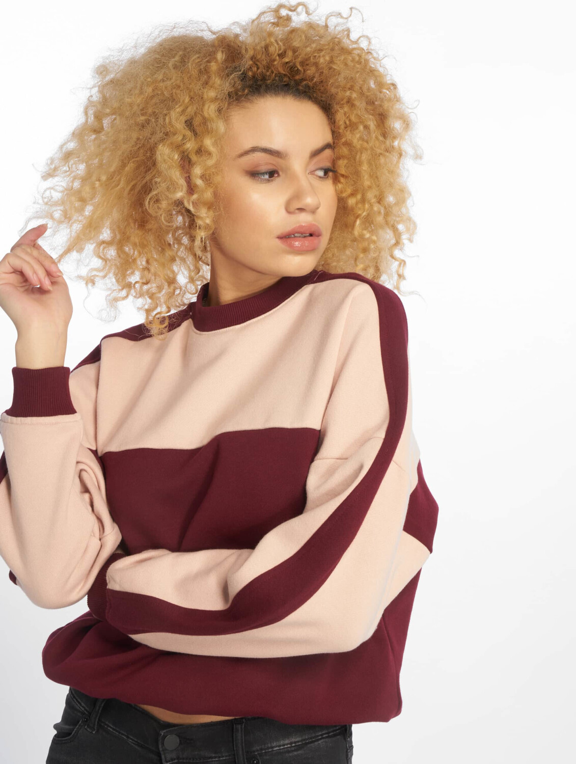 Urban Classics Pullover Two Tone red (TB1842PORLROS)