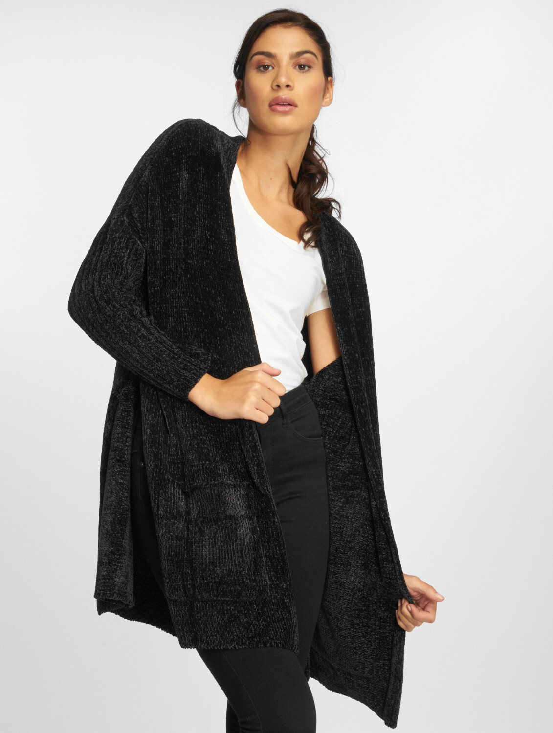 Urban Classics Strickjacke Oversize Chenille black (TB2355BLK)