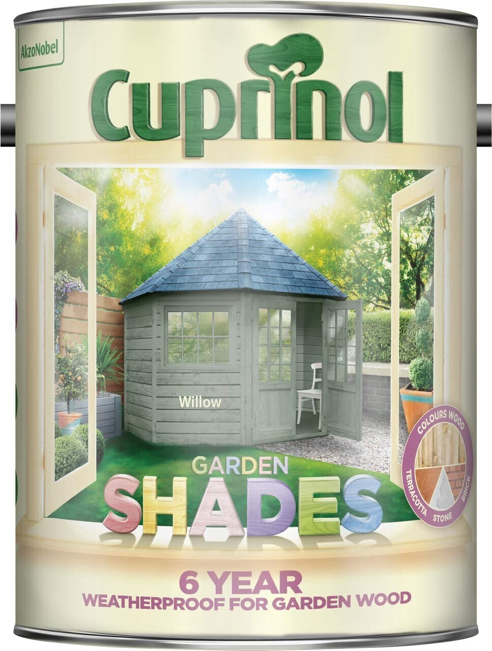 Cuprinol Garden Shades Paint - Willow CUPGSWIL5L