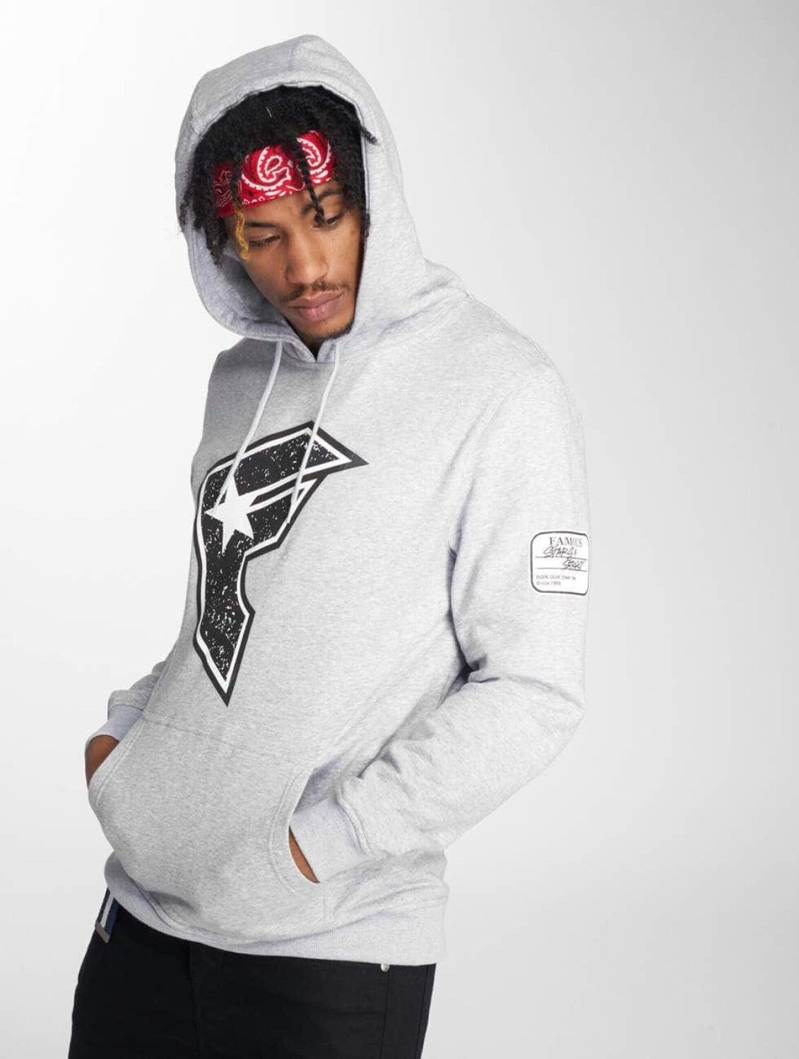 Famous Stars & Straps Hoodie Composition grey (FA051HTRGRY)