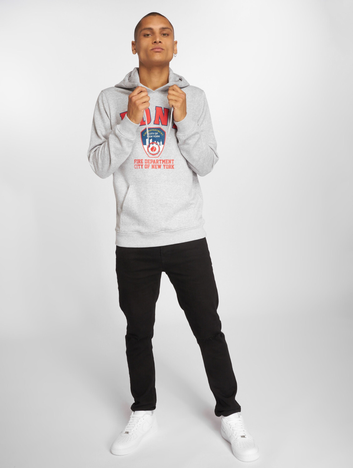 Merchcode Hoodie Fdny Logo grey (MC286)