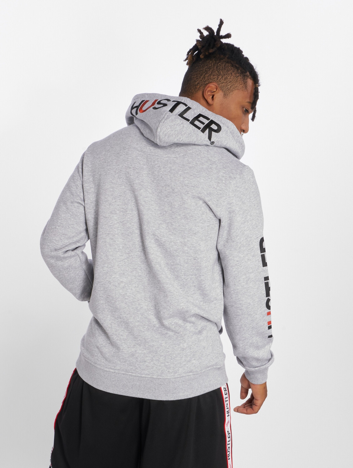 Merchcode Hoodie Hustler Logo grey (MC242HEAGRY)