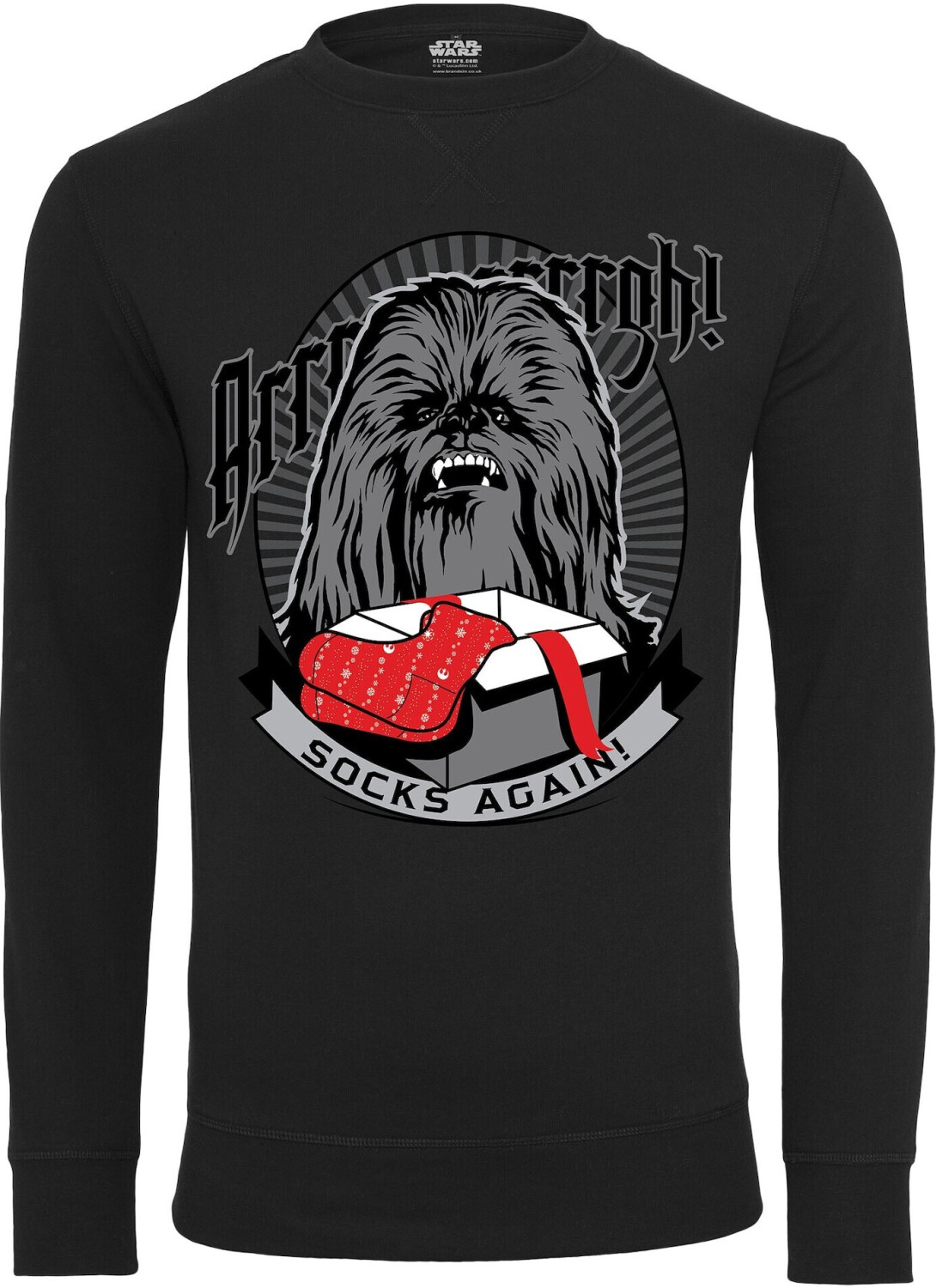 Merchcode Sweatshirt Chewbacca Socks Again black (MC395BLK)