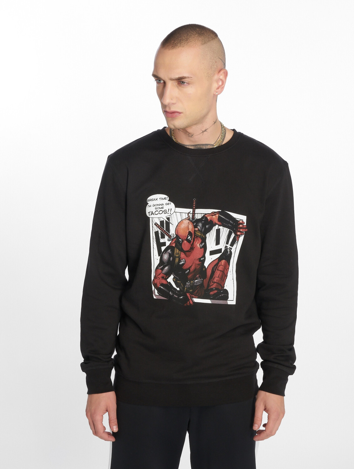 Merchcode Sweatshirt Deadpool Tacos black (MC311BLK)