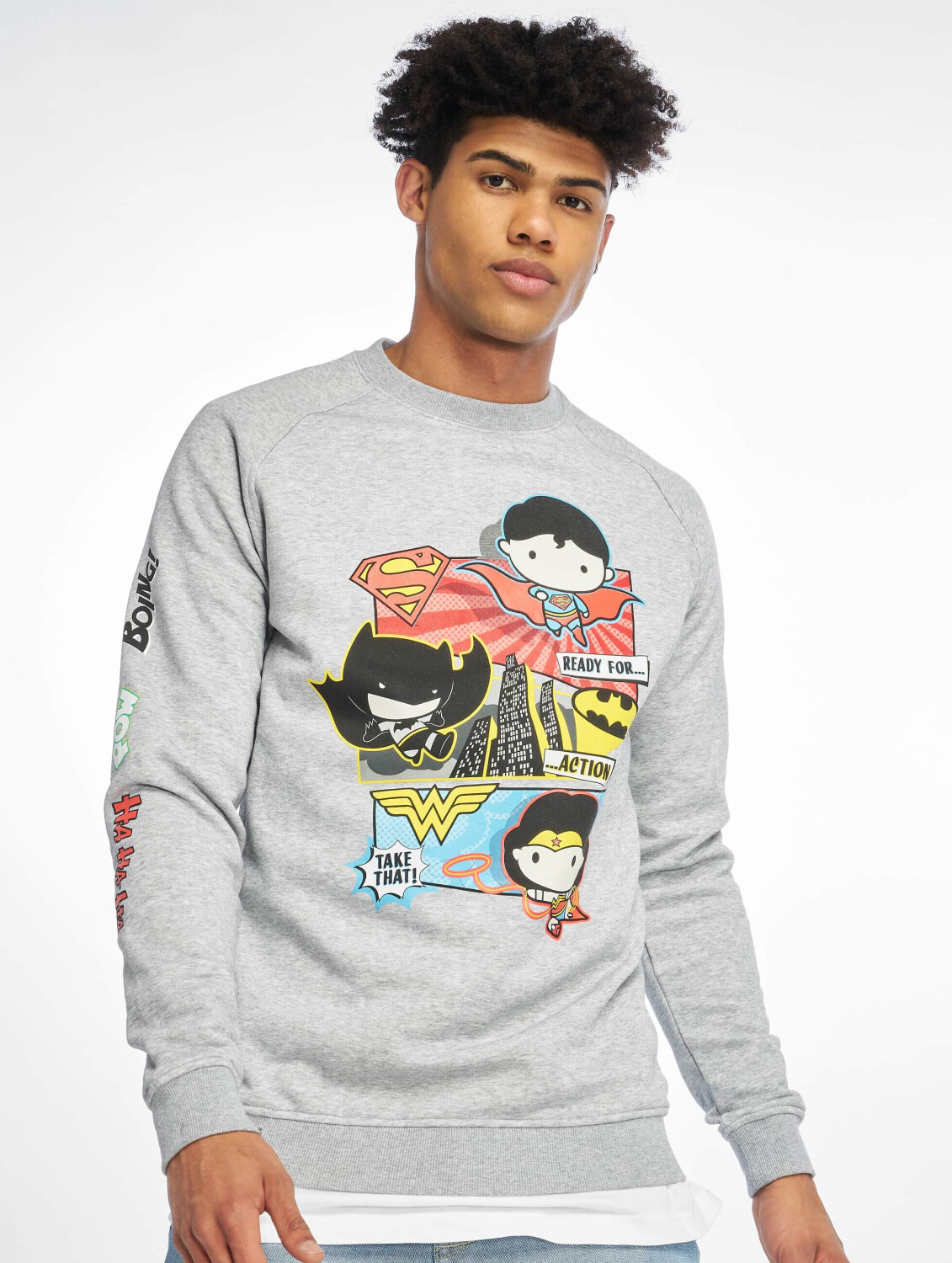 Merchcode Sweatshirt Justice League Tuti grey (MC356HGRY)