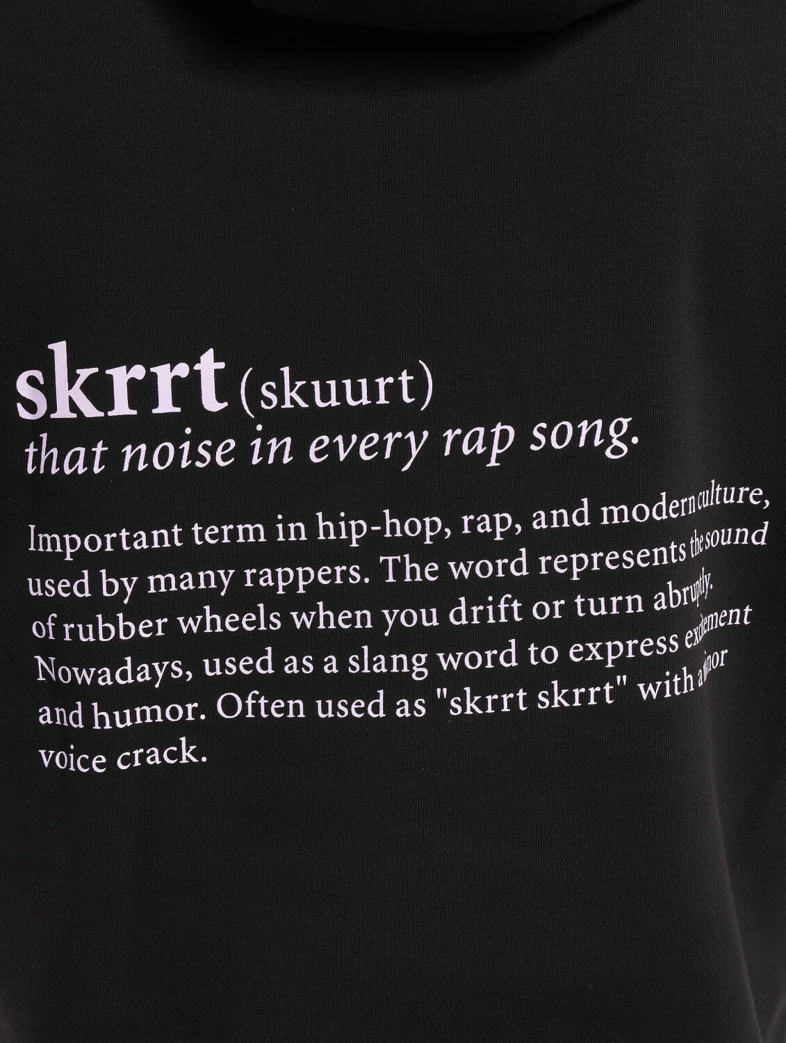 Mister tee store skrrt hoodie