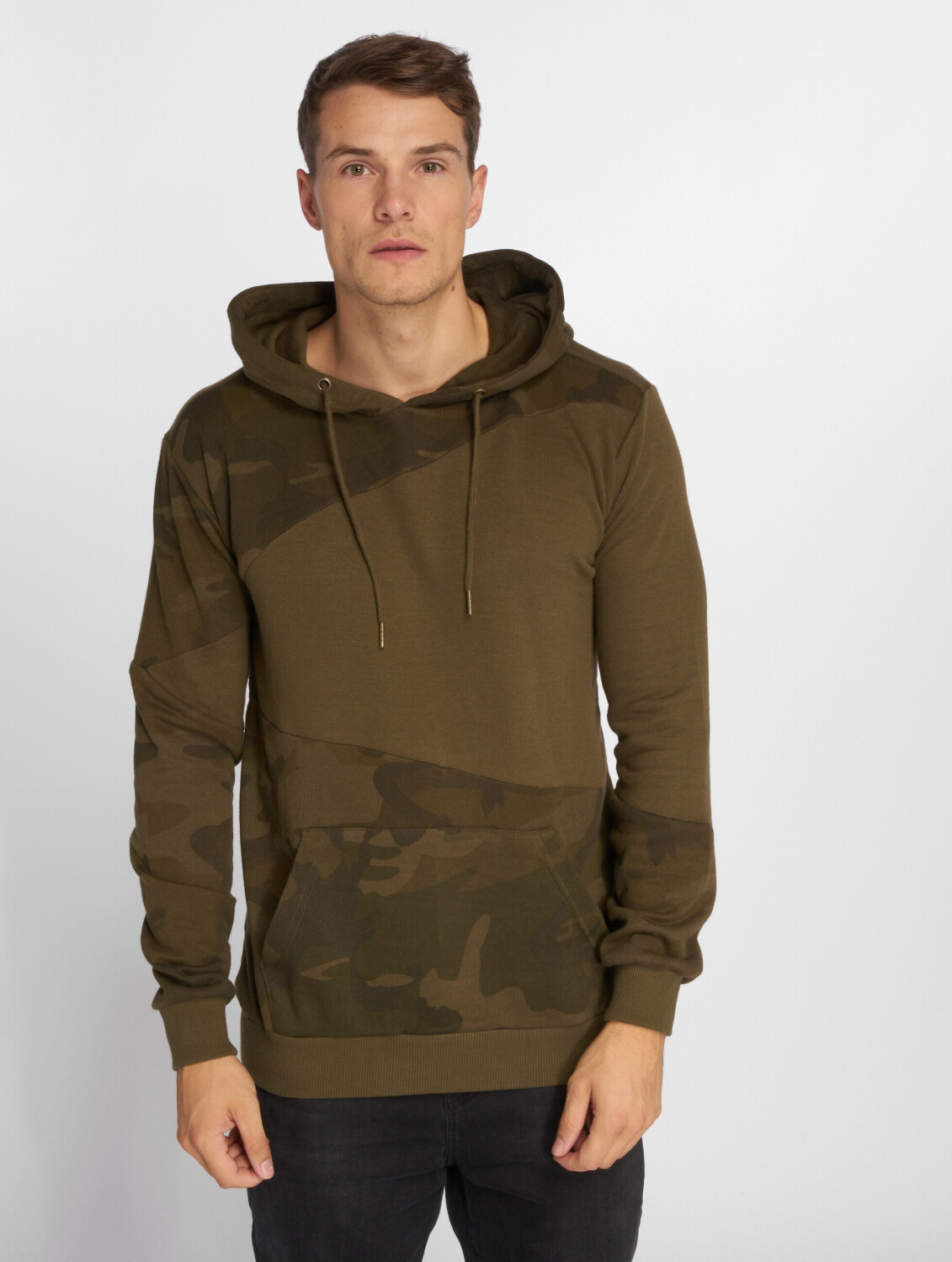 Urban Classics Hoodie Camo Zig Zag olive (TB2388OLVOLVCAM)