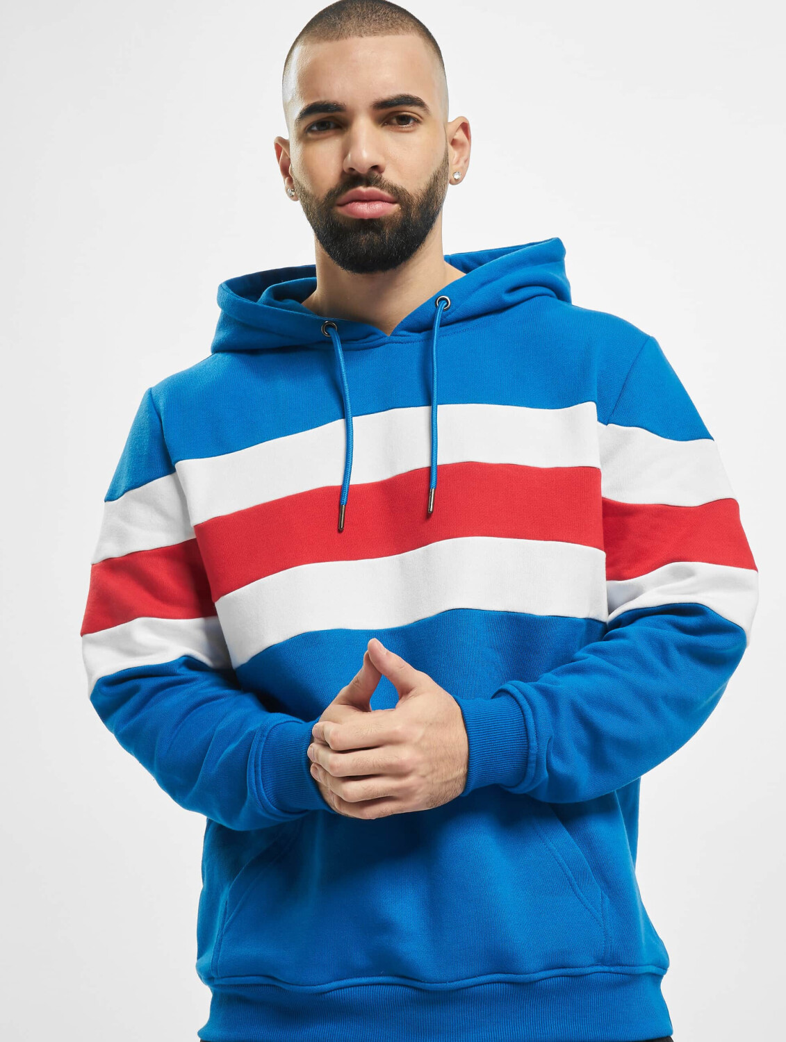Urban Classics Hoodie Chest Striped blue (TB250701564)
