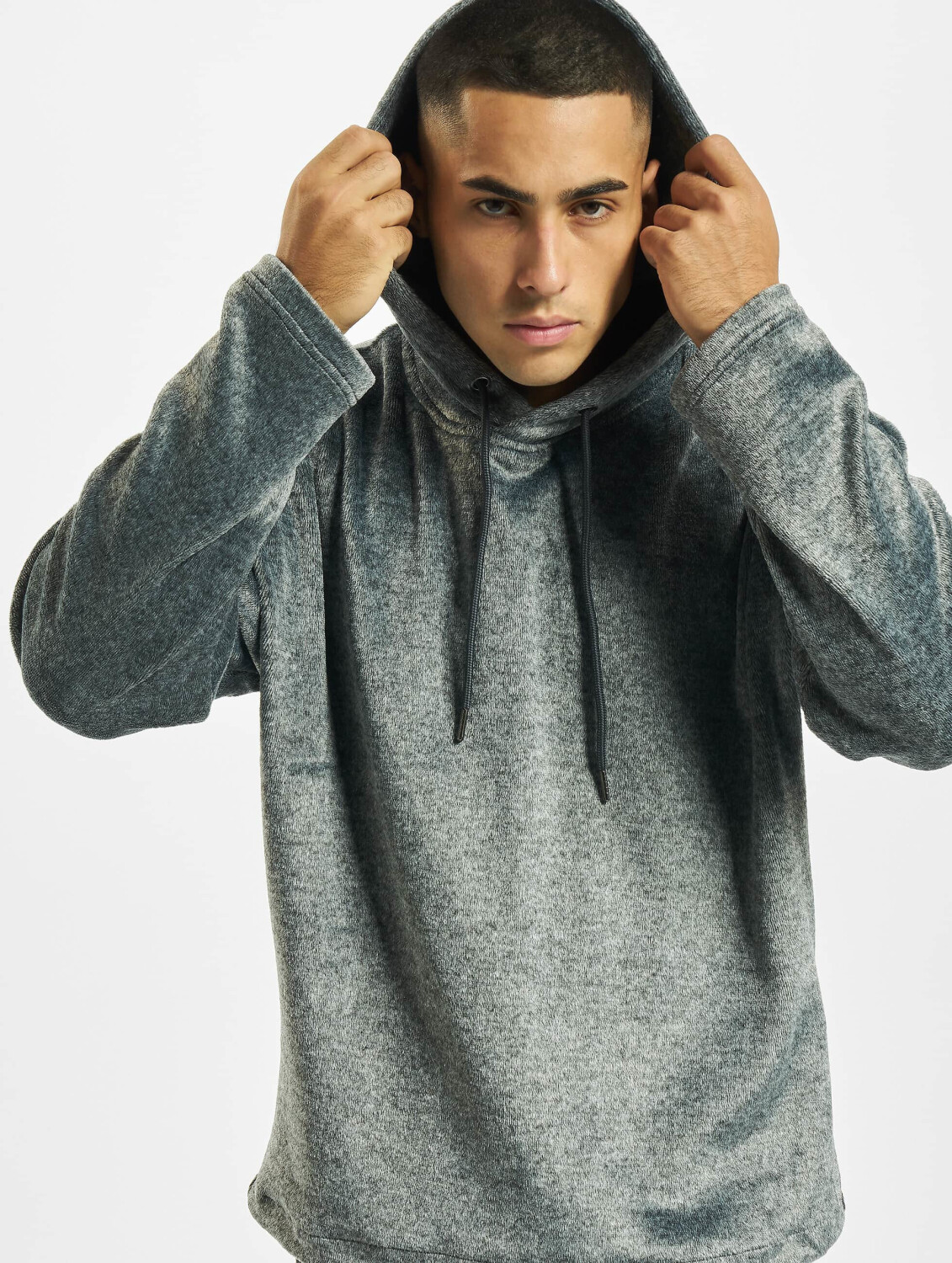 Urban Classics Hoodie Plushy grey (TB2408BLKGRY)