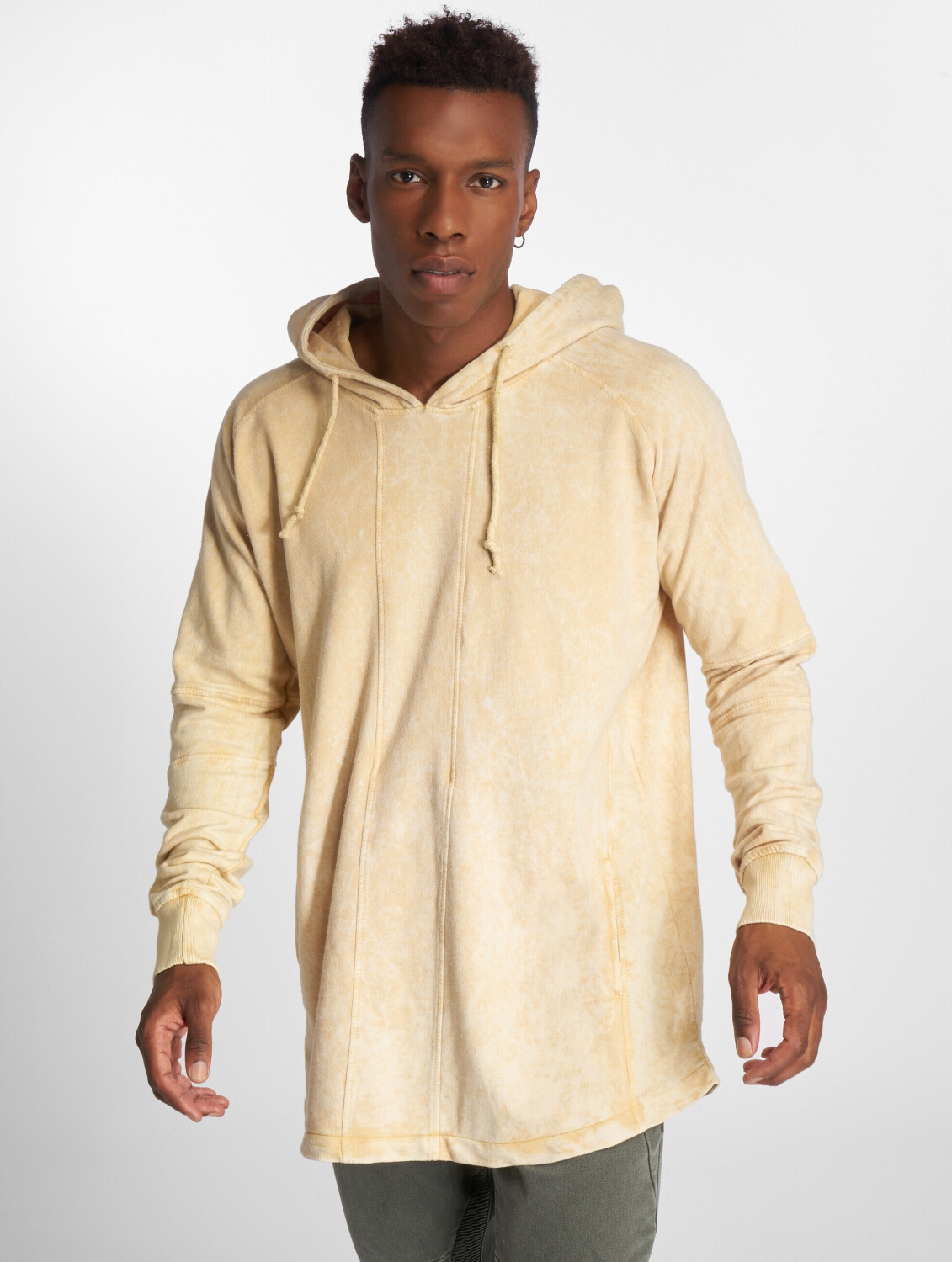 Urban Classics Hoodie Terry Acid Washed Long Shaped beige (TB2387LGOL)