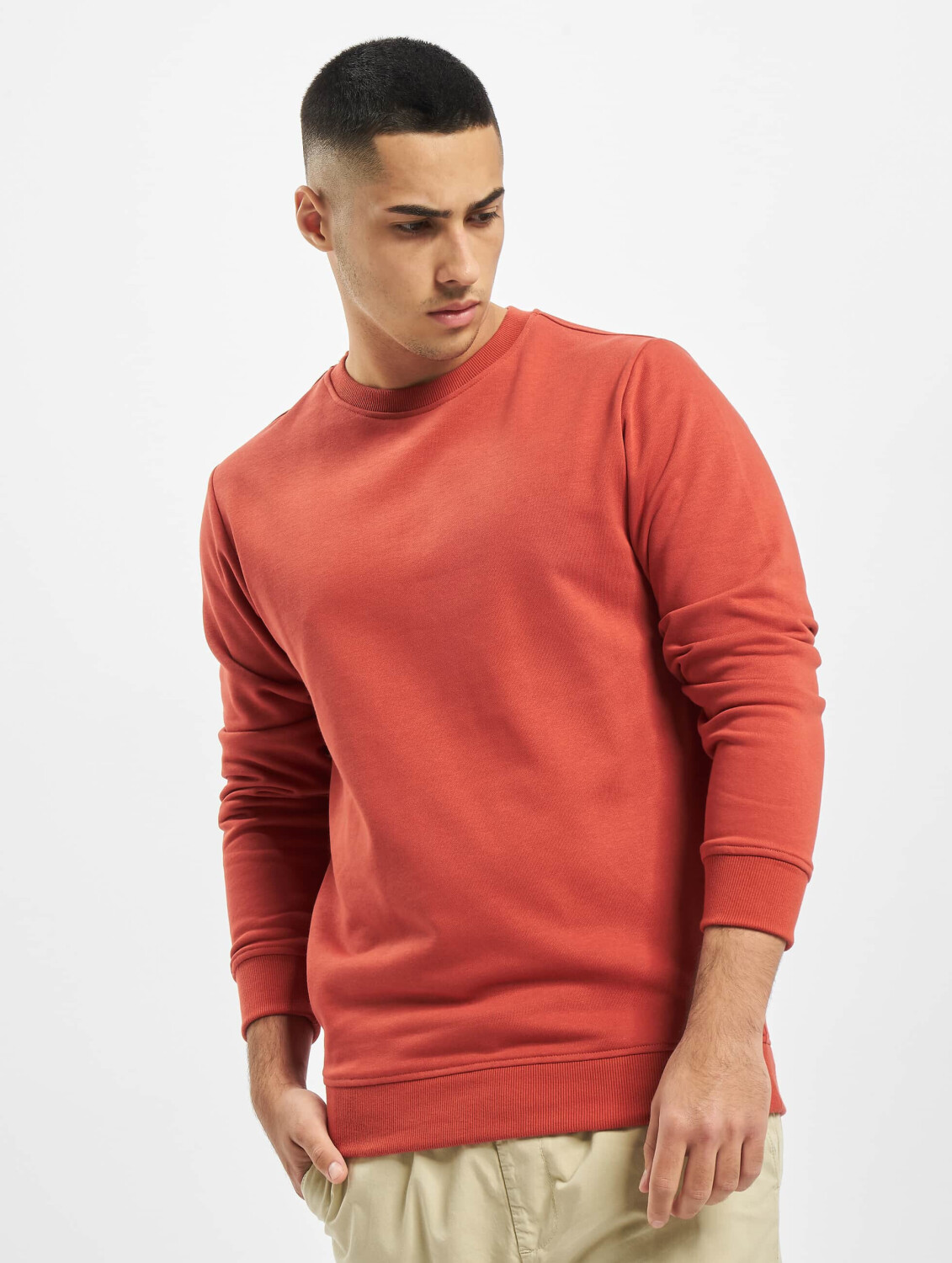 Urban Classics Sweatshirt Basic Terry Crew red (TB348402456)