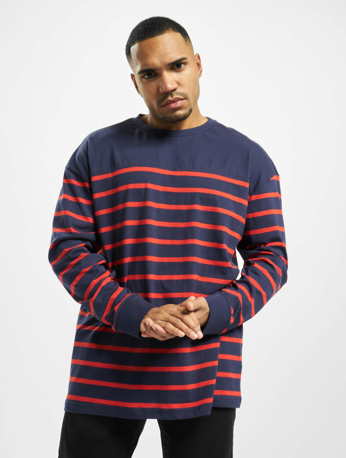 Urban Classics Sweatshirt Color Block Stripe Boxy blue (TB317600761)