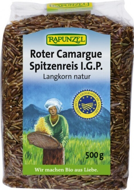 Reis, Camargue-Reis oder roter Reis, ungeschälter Naturreis Stock Photo
