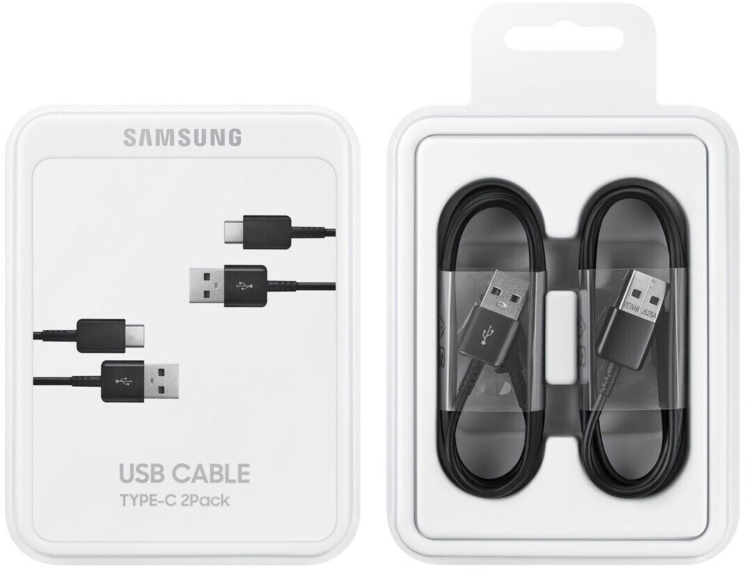 Soldes Samsung Pack 2 câbles USB-C vers USB A noir (1,5 m) 2024 au meilleur  prix sur
