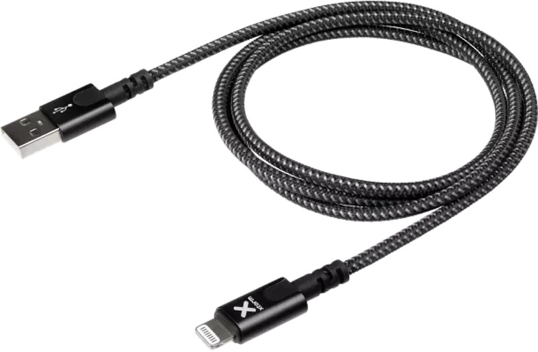 Xtorm Câble iPhone iPad iPod en nylon noir (1 m)