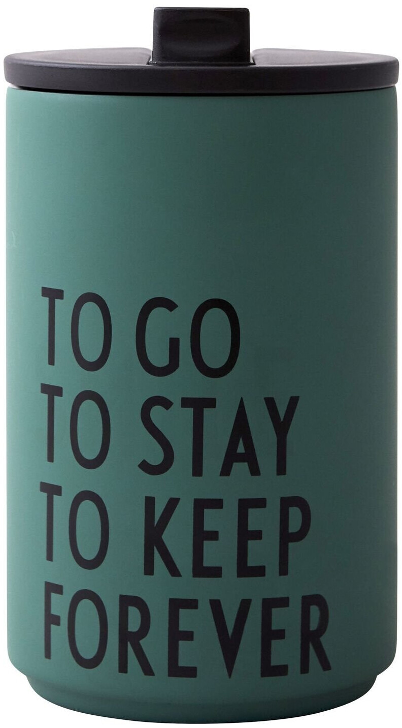 Design Letters Thermo Cup FOREVER dark green