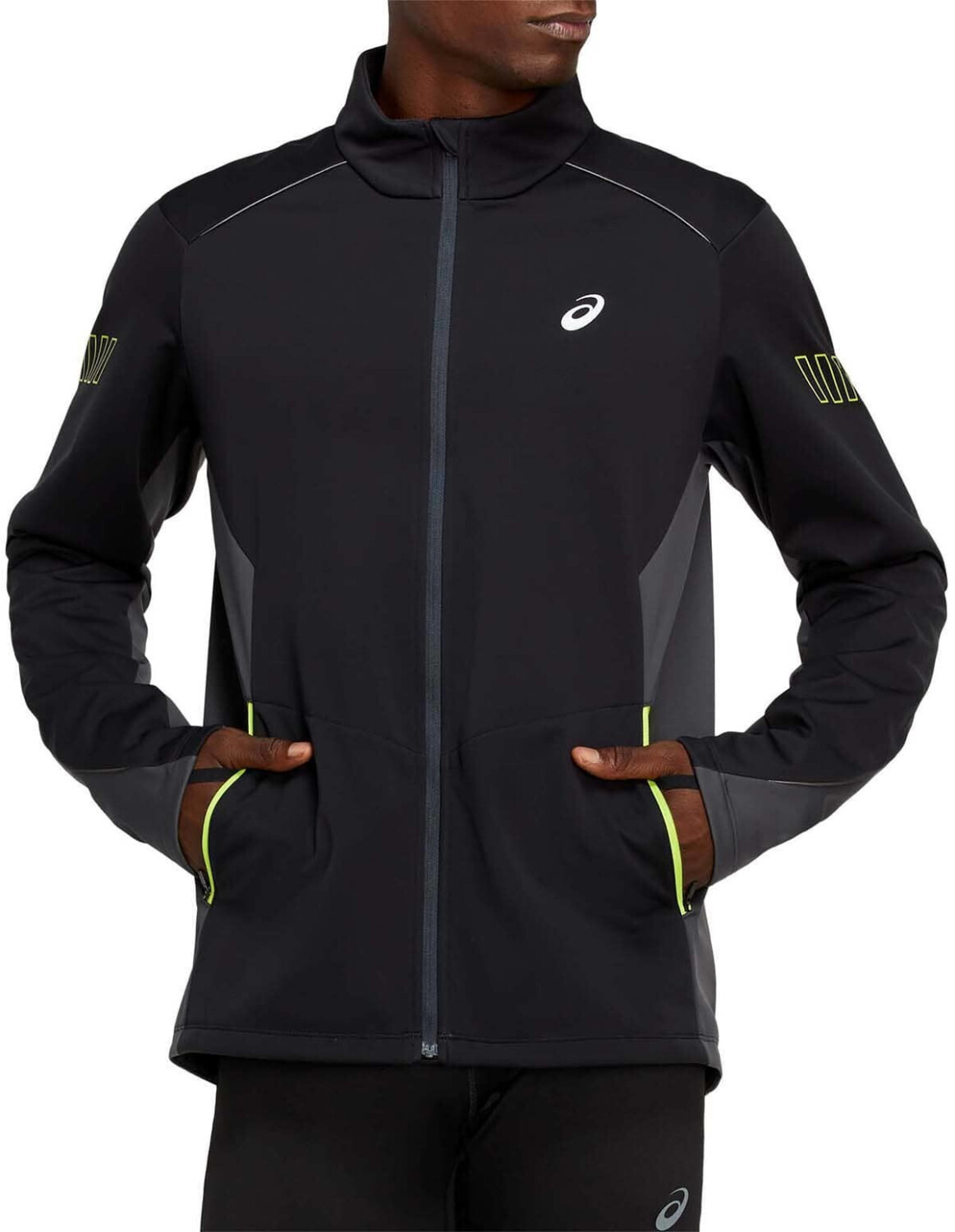 run hood jacket fresh ice asics