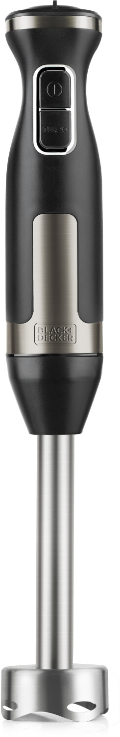 Batidora de mano  Black+Decker BXHBA1500E, 1500W, 20 Velocidades,  Cuchillas de acero inoxidable, Negro
