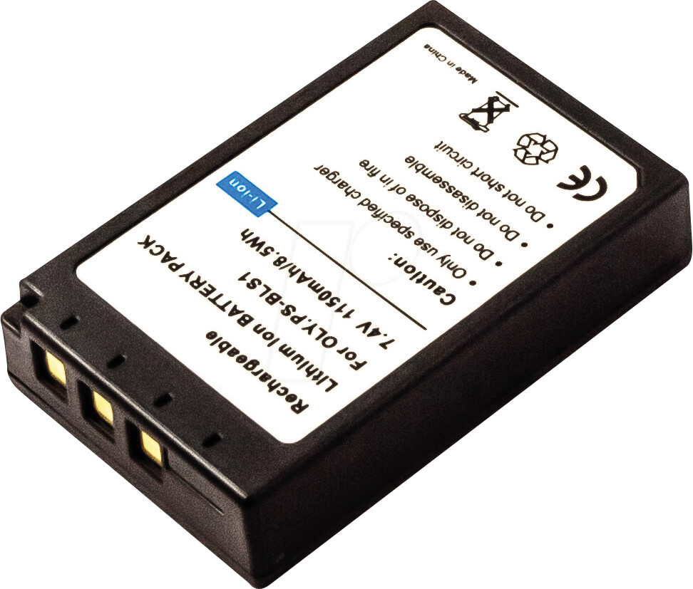 AccuCell Battery for Olympus BLS-1