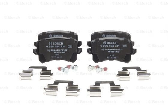 Kaufen Sie Bosch Bremsklötze Bremsbeläge Bremsbelagsatz 0 986 494 731 im Auto & Motorrad-Shop auf . Große Auswahl und Gratis Lieferung durch ab 29