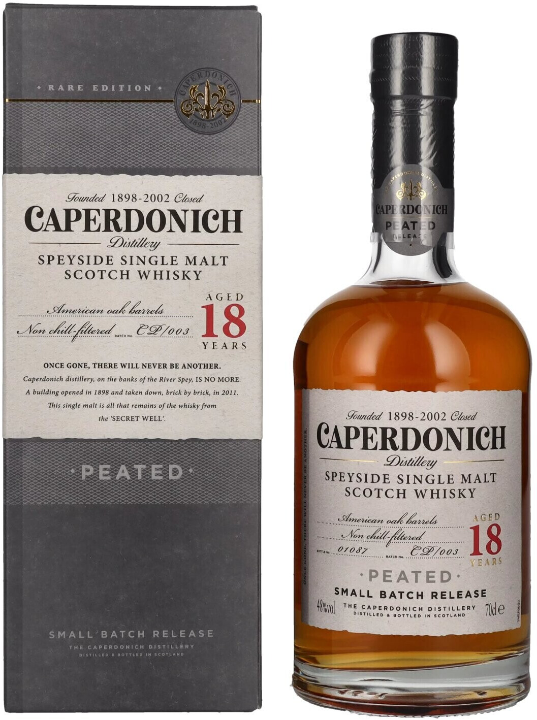 Caperdonich 18 Years Peated Small Batch Release 0,7l 48%