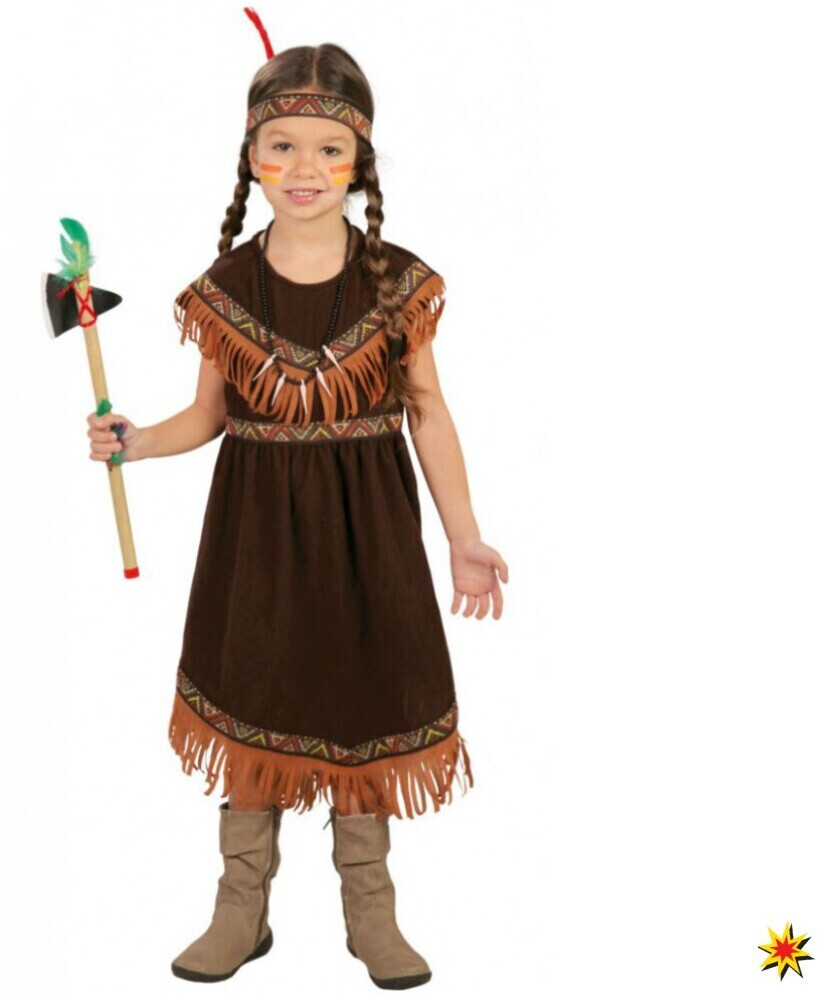 Guirca female native american child dress up costume