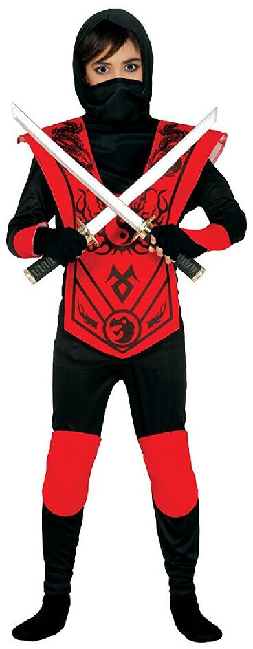 Guirca red ninja child dress up costume
