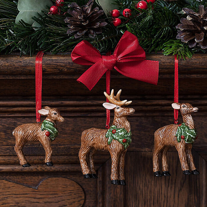 Villeroy & Boch Nostalgic Ornaments OrnamenteSet Hirschfamilie 3tlg