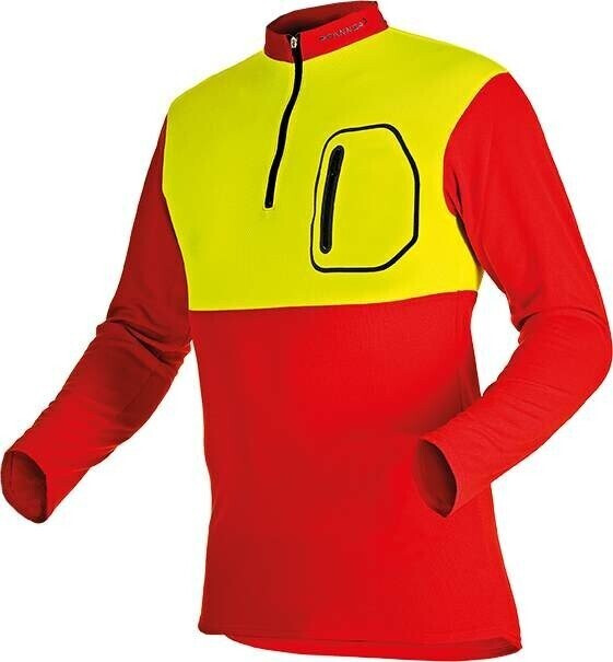 Pfanner Zipp Neck Shirt Long Sleeve neon (104060)