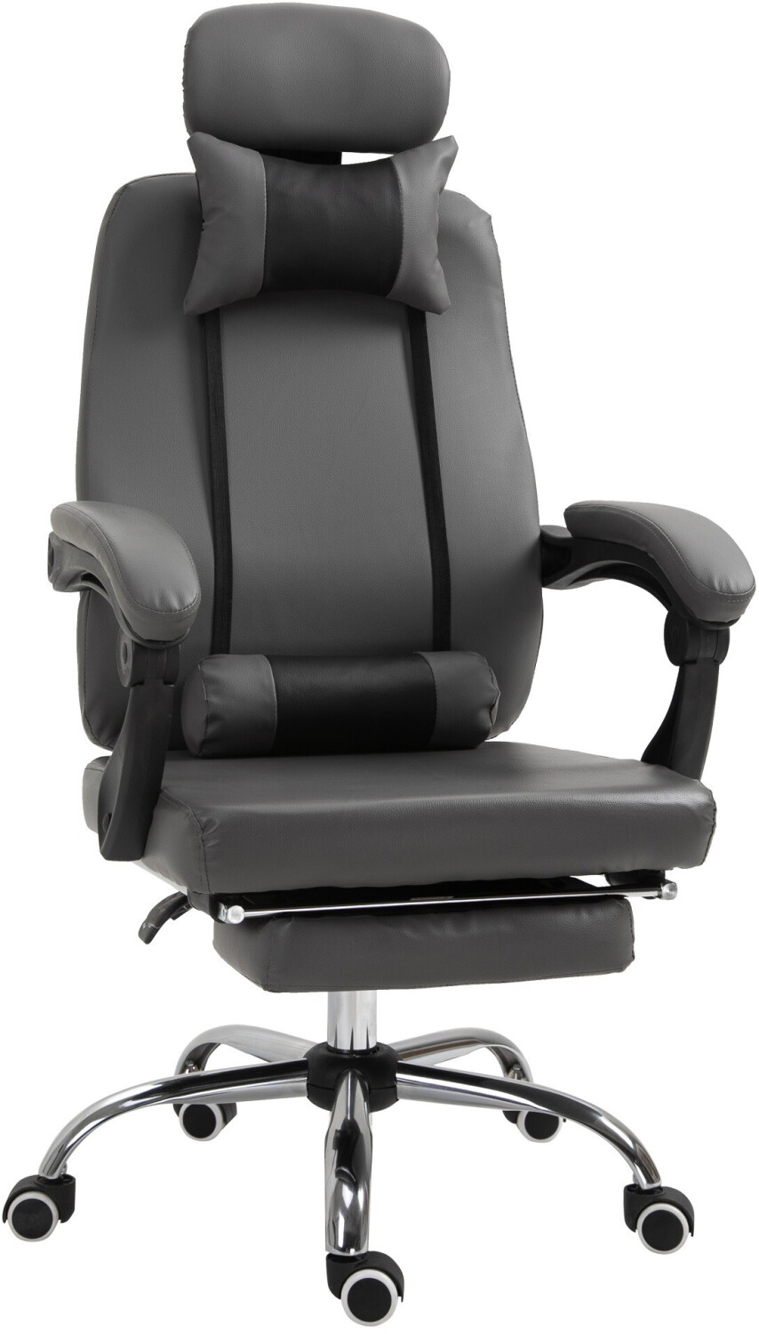 Vinsetto Fauteuil de bureau repose-pied et tétière