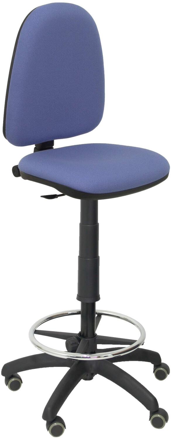 Piqueras y Crespo Stool Ayna Bali Parquet Wheels Light Blue