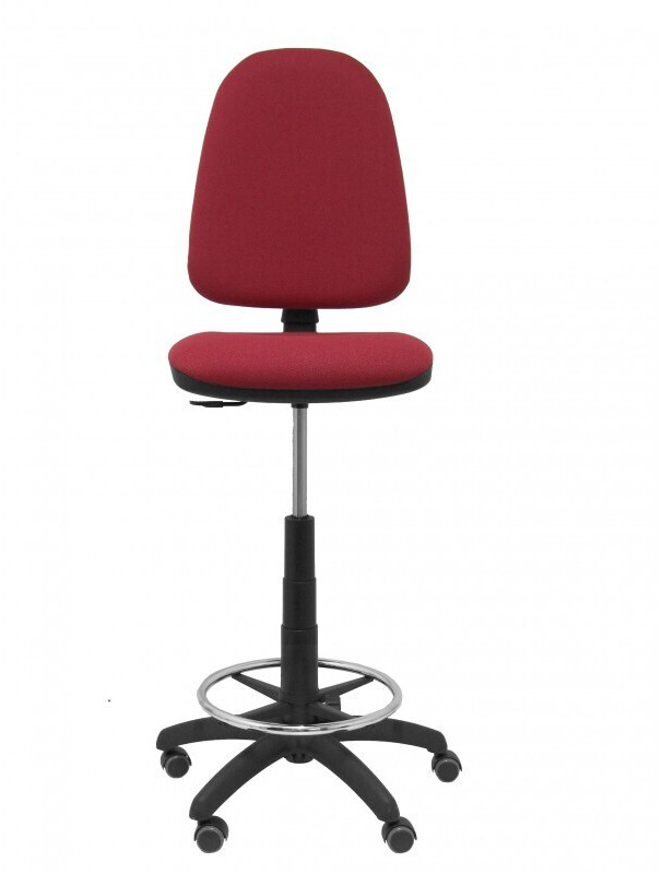 Piqueras y Crespo Stool Ayna Bali Parquet Wheels Maroon