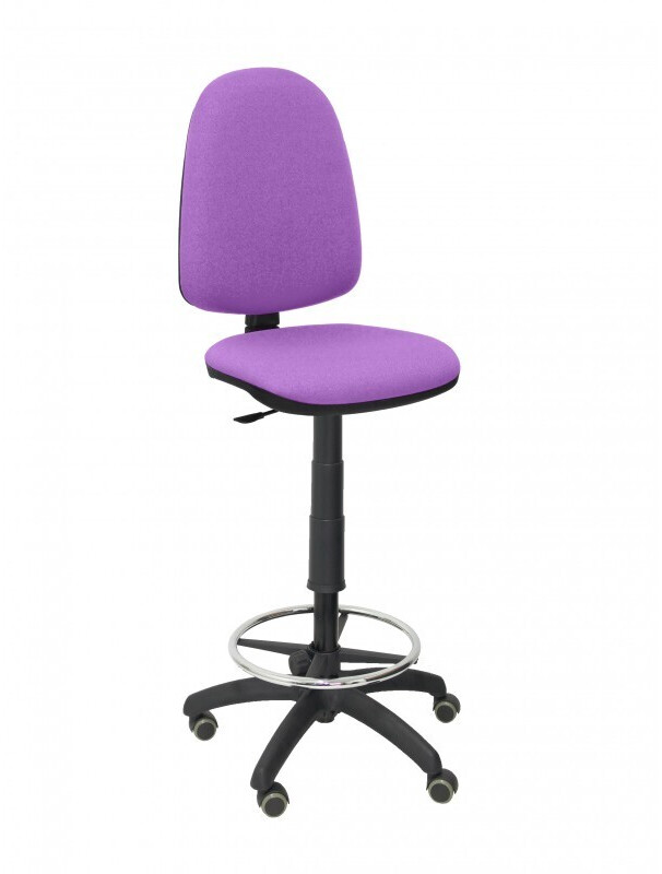 Piqueras y Crespo Stool Ayna Bali Parquet Wheels Lilac
