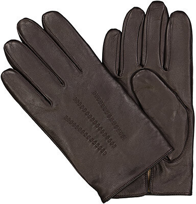 | braun ab bei and gloves Boss piping badge Hugo € Preisvergleich with (50437119) Lamb-leather 59,90 hardware