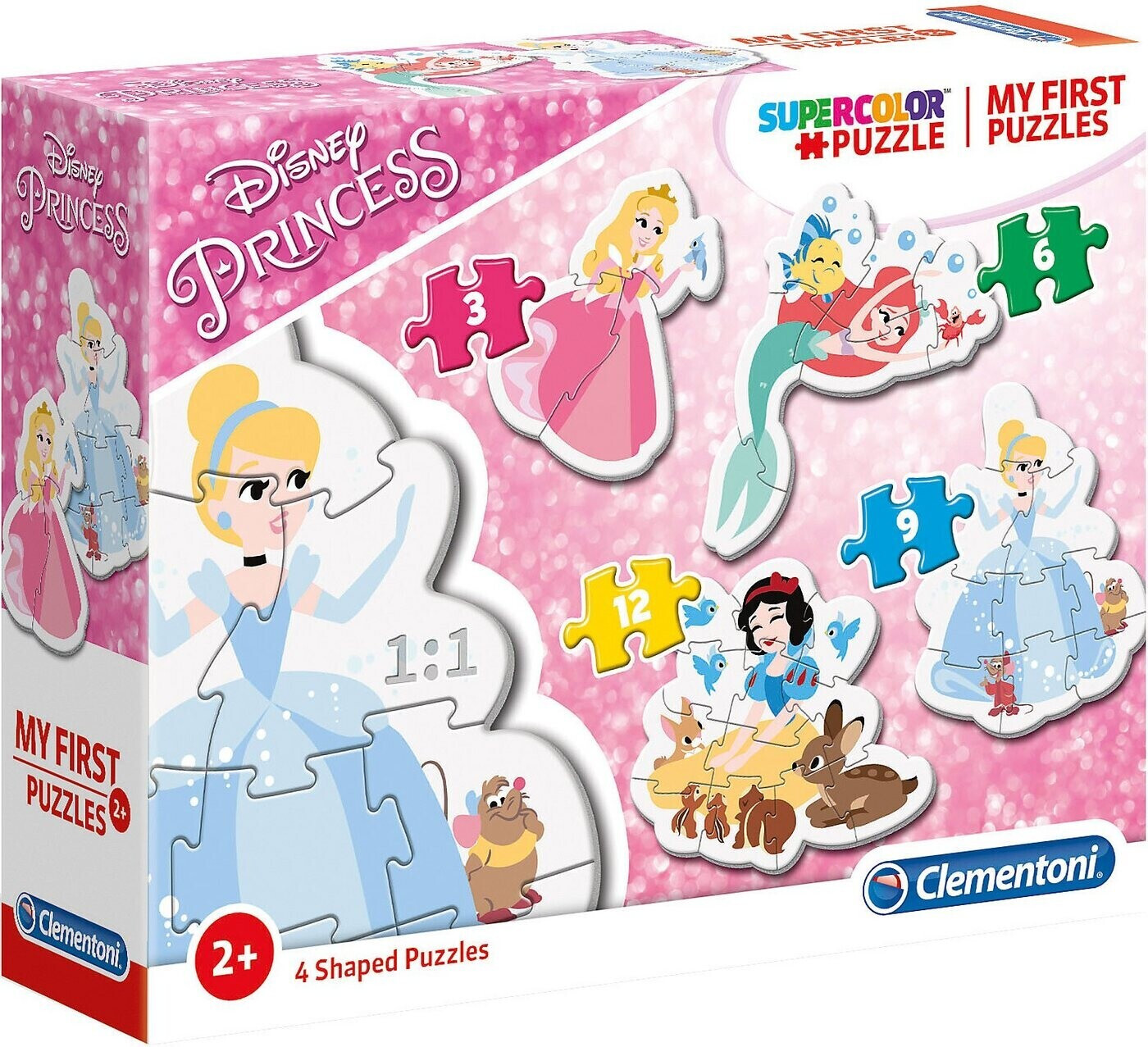 Clementoni Super Color My first Puzzles Disney Princess (3+6+9+12 pcs.)