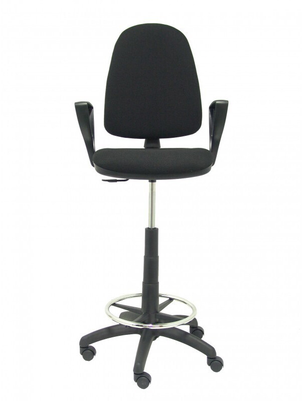 Piqueras y Crespo Stool Ayna Bali Fixed Armrests Black