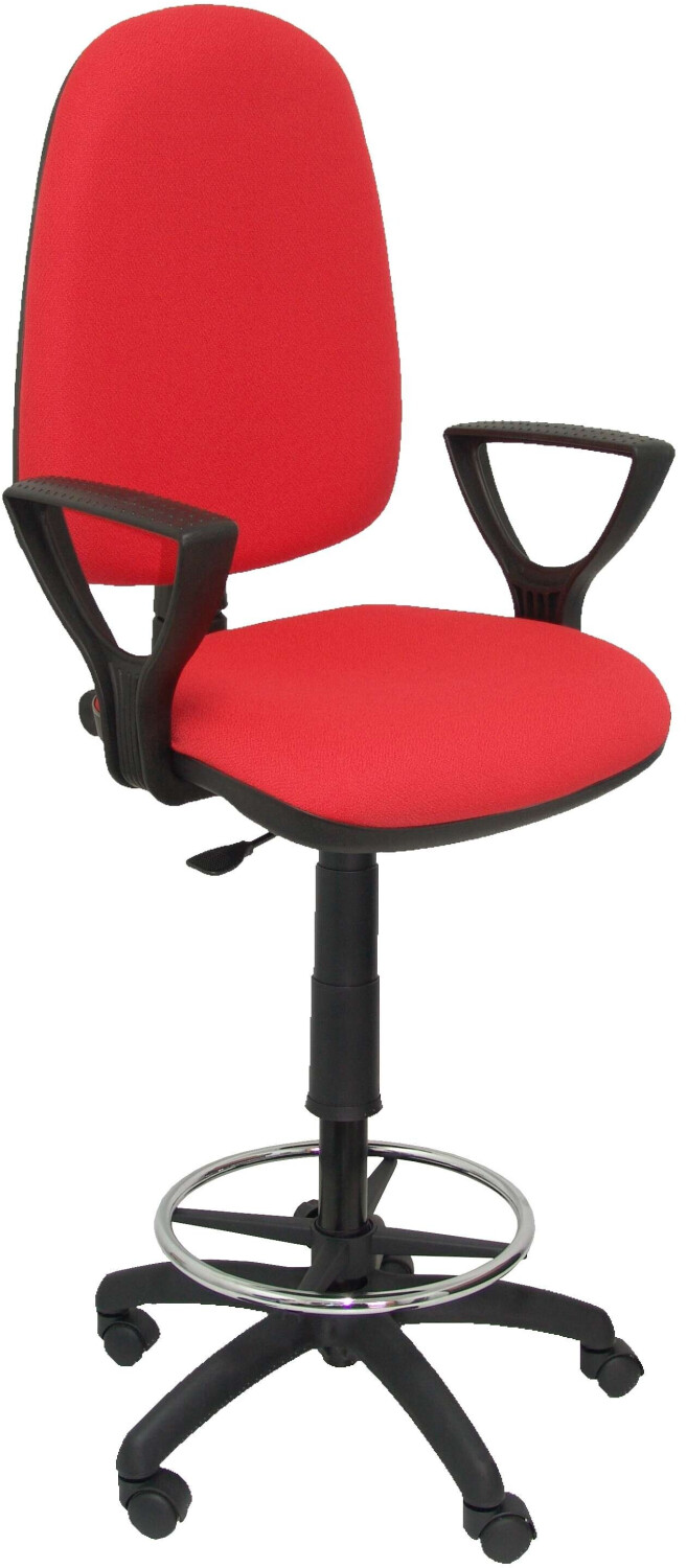 Piqueras y Crespo Stool Ayna Bali Fixed Armrests Red