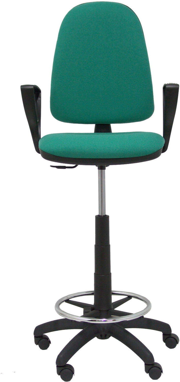 Piqueras y Crespo Stool Ayna Bali Fixed Armrests Green