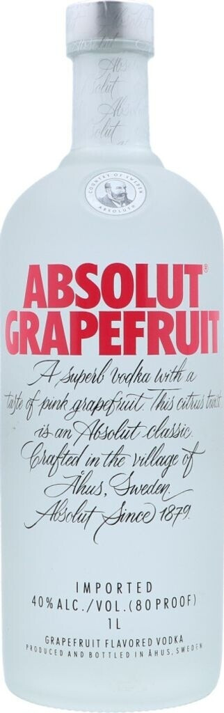 Absolut Vodka Grapefruit 1000ml 40% Vol.