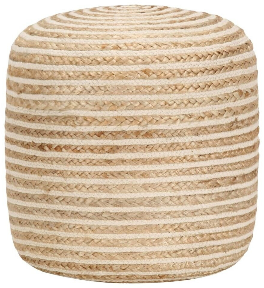 VidaXL Pouf fait à la main en jute 40 x 45 cm